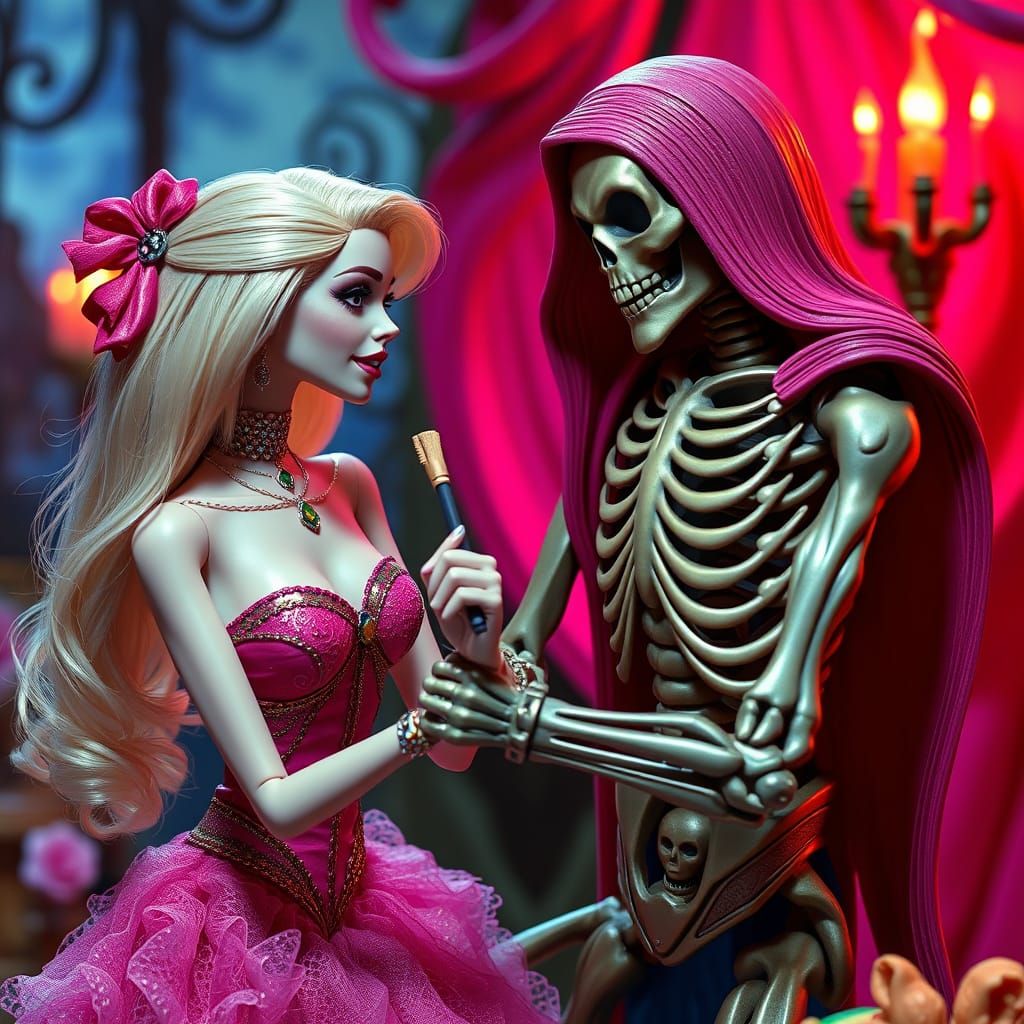 Barbie and Skeletor Kissing: An Unlikely Romance