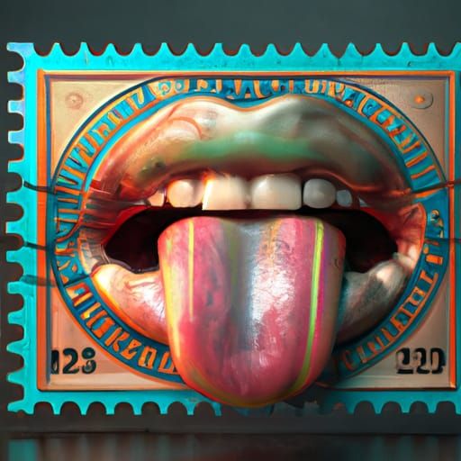 Surreal Mouth Licking Stamp: Photorealistic ZBrush Masterpie...