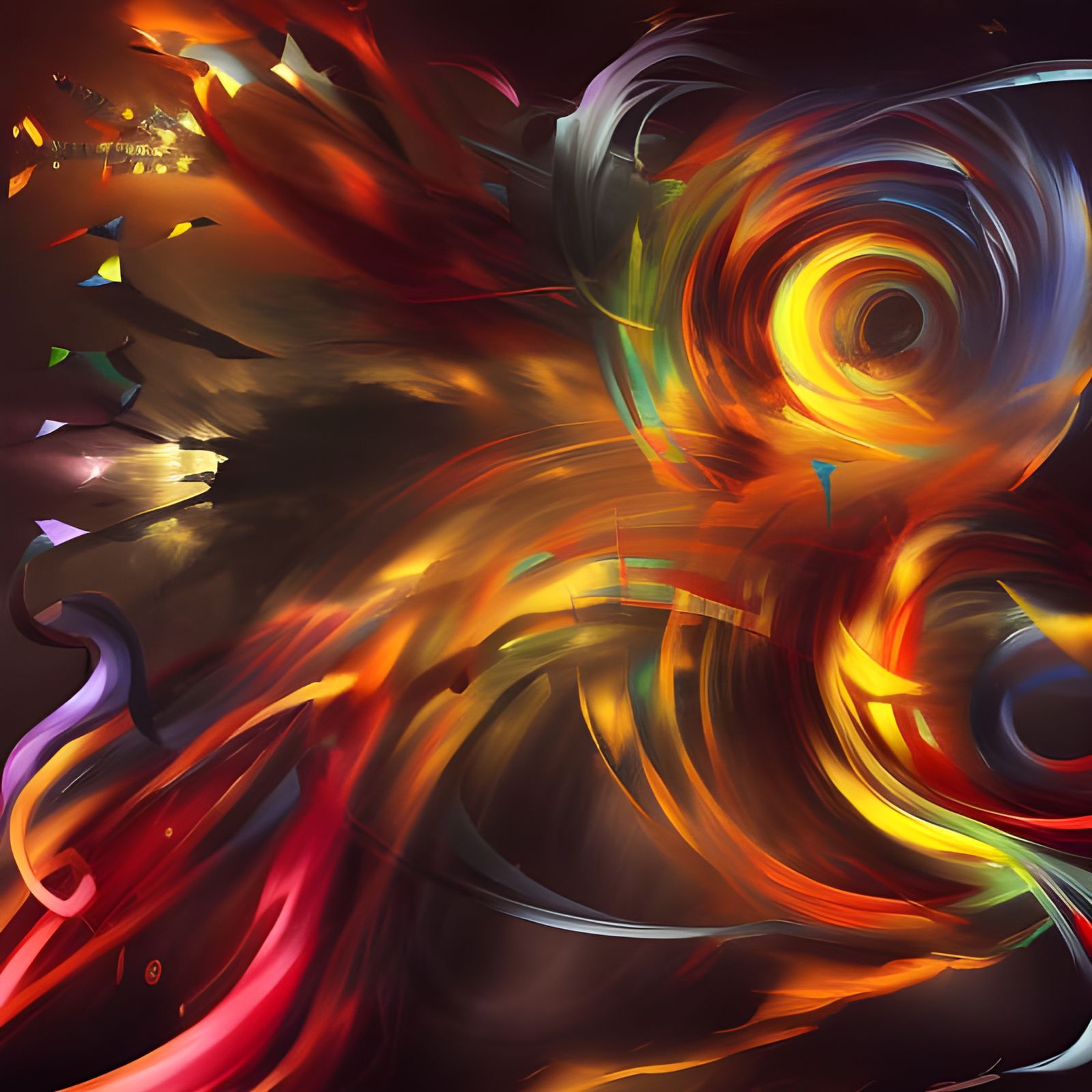 Samurai Battle in Fibonacci Spiral: Hyperrealistic Concept A...