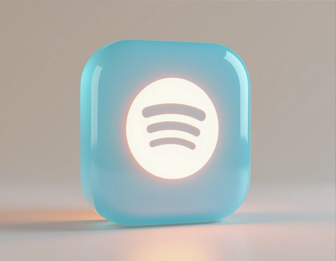 Translucent Jelly Icon with User Logo in 3D Rendered Style