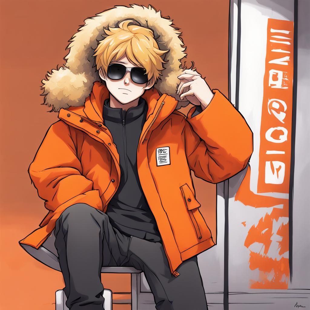 Kenny wearing Balenciaga