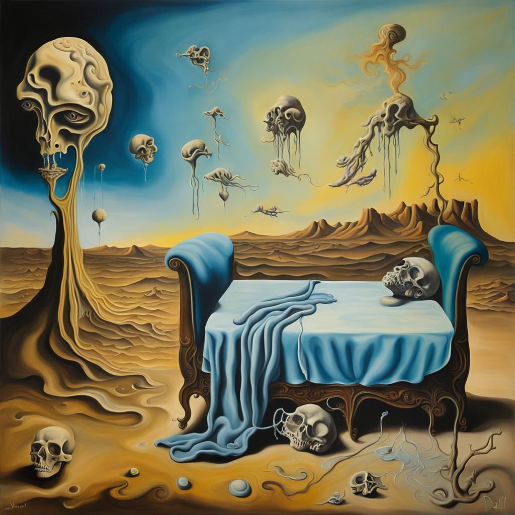 Surreal Dementia Stage Evokes Dali in Oil