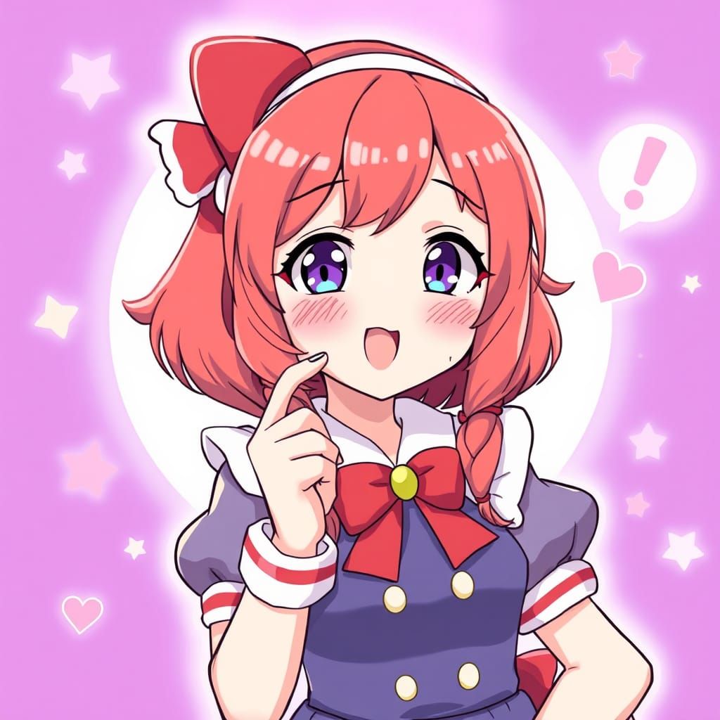 Cute Disney Wendy in Anime Style