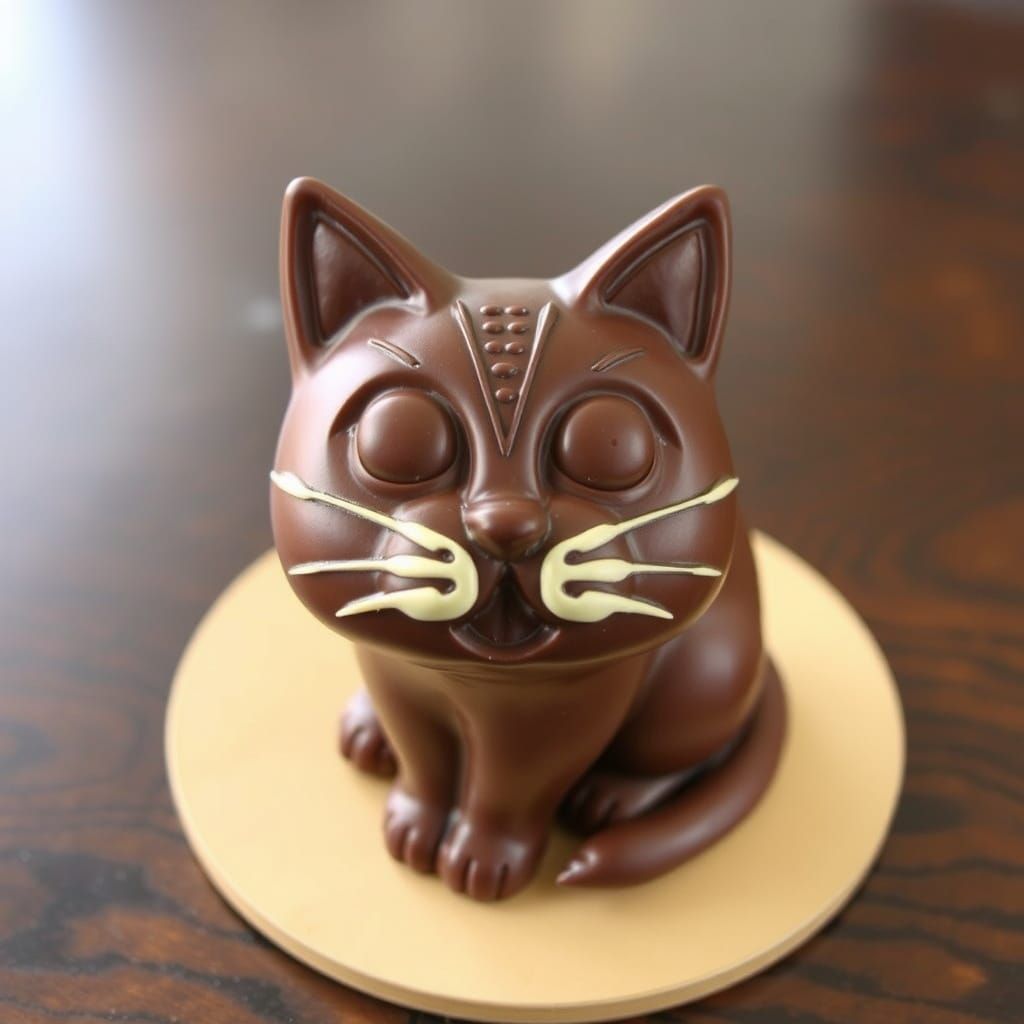 Chocolate Cat: A Delicious AI Art Creation