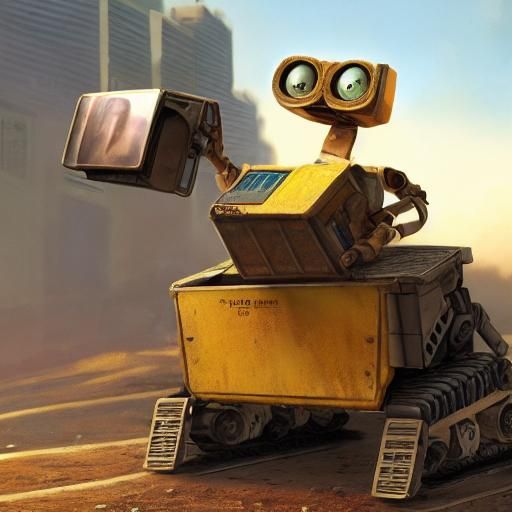 Wall-E Reimagined: 3D Digital Art by Pixar