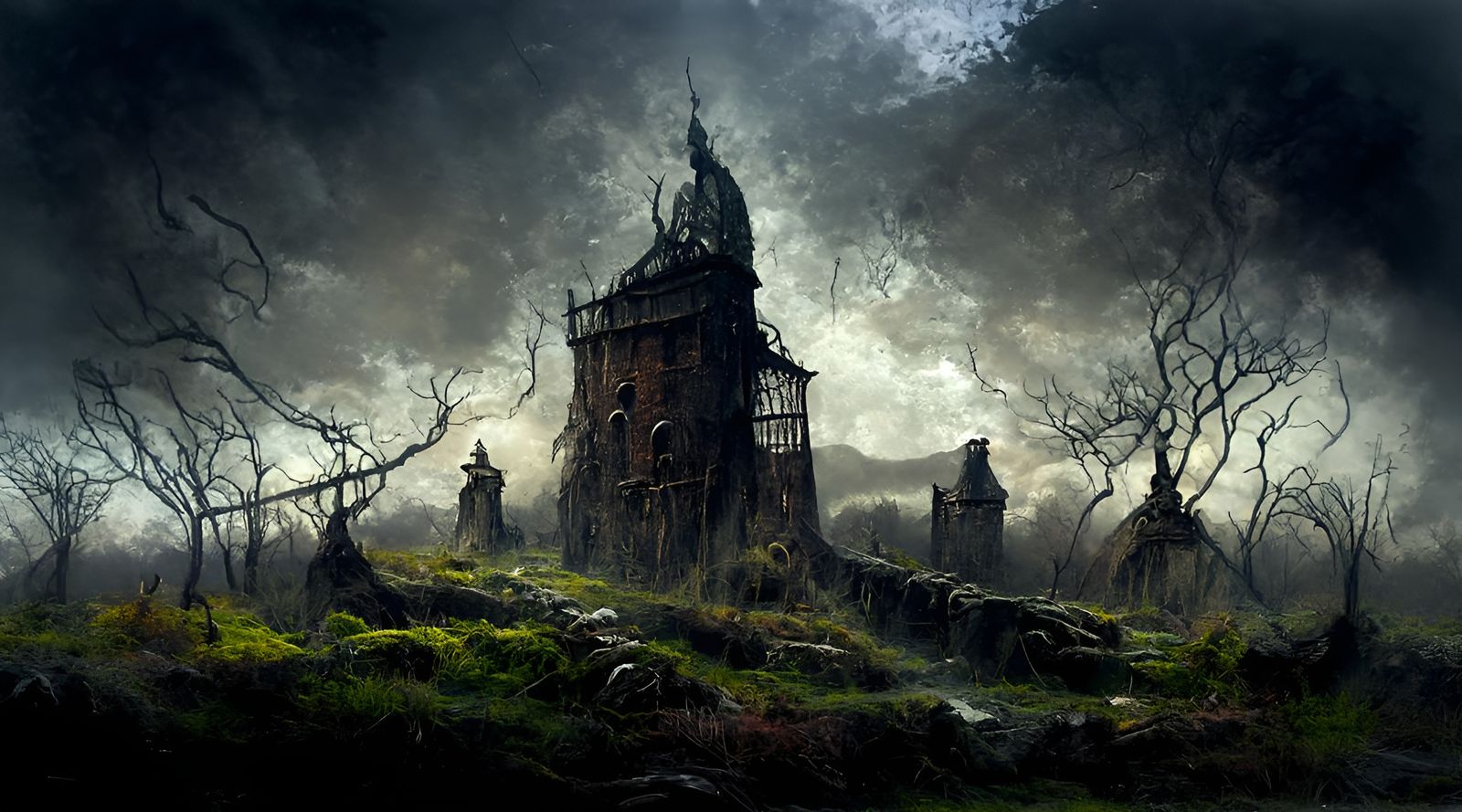 Sinister Gothic Witch Gaol: Digital Concept Art