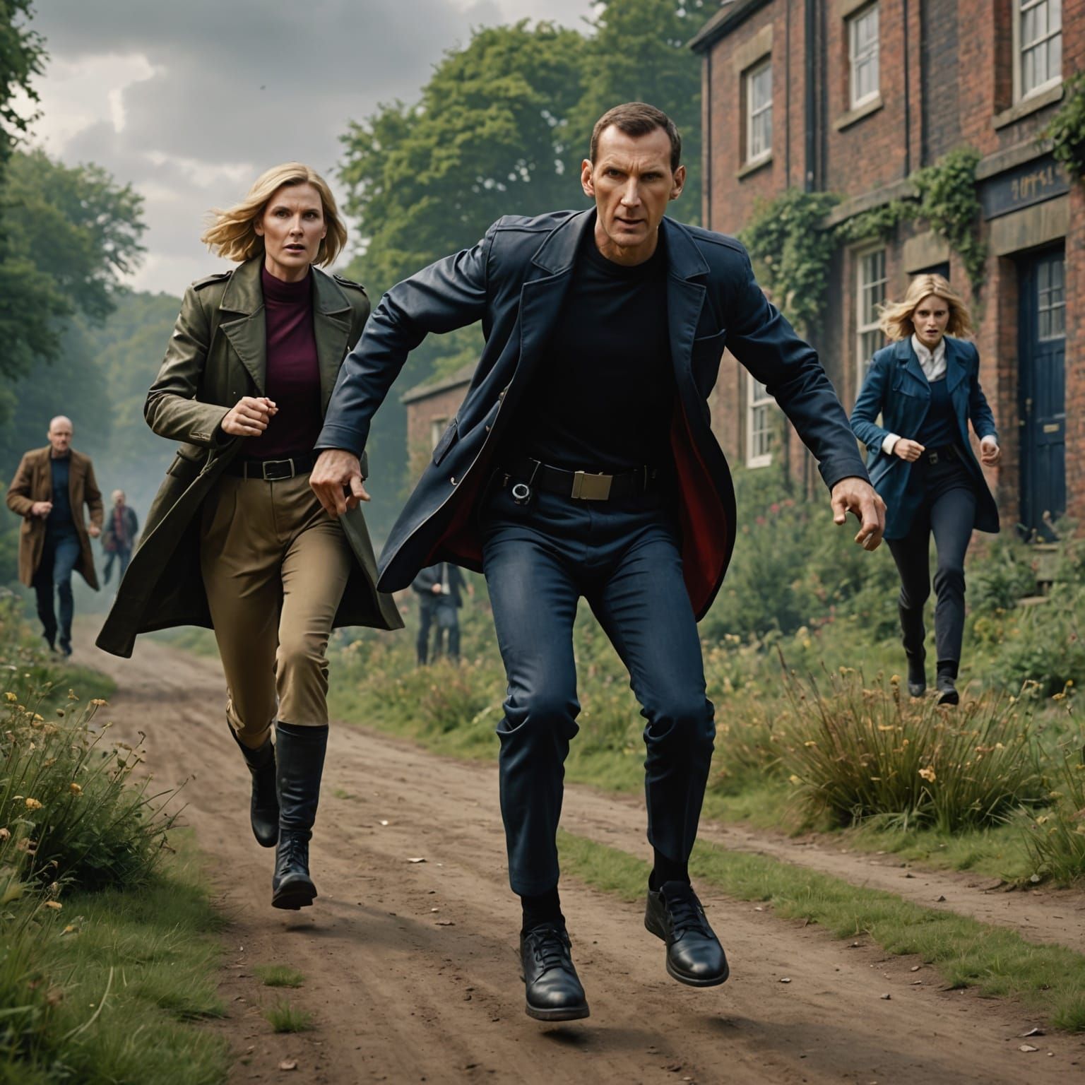 Doctor Who: Ninth Doctor Running From Autons