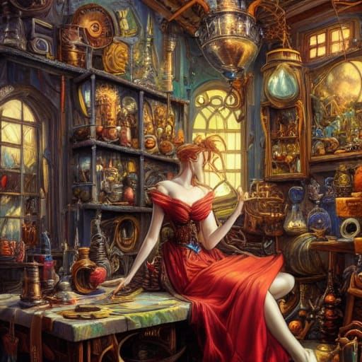 Alchemist's Workshop: Maximalist Fantasy Art