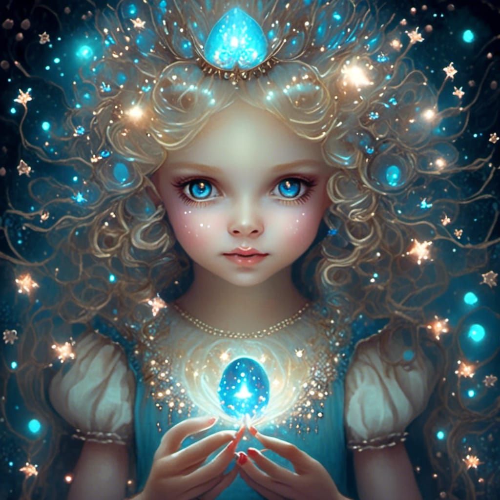 Creepy Cute Alice in Wonderland with Bioluminescent Glow