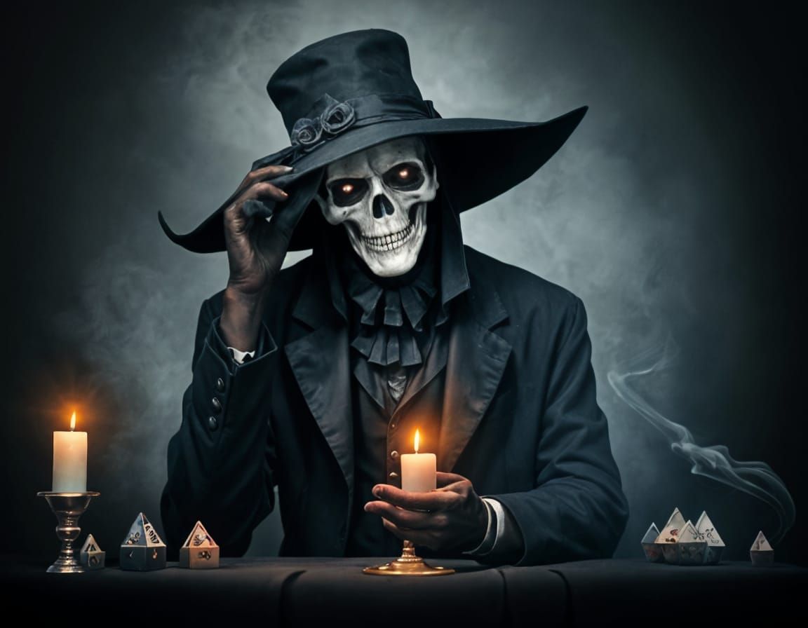 Grim Reaper and Ghost Play Craps