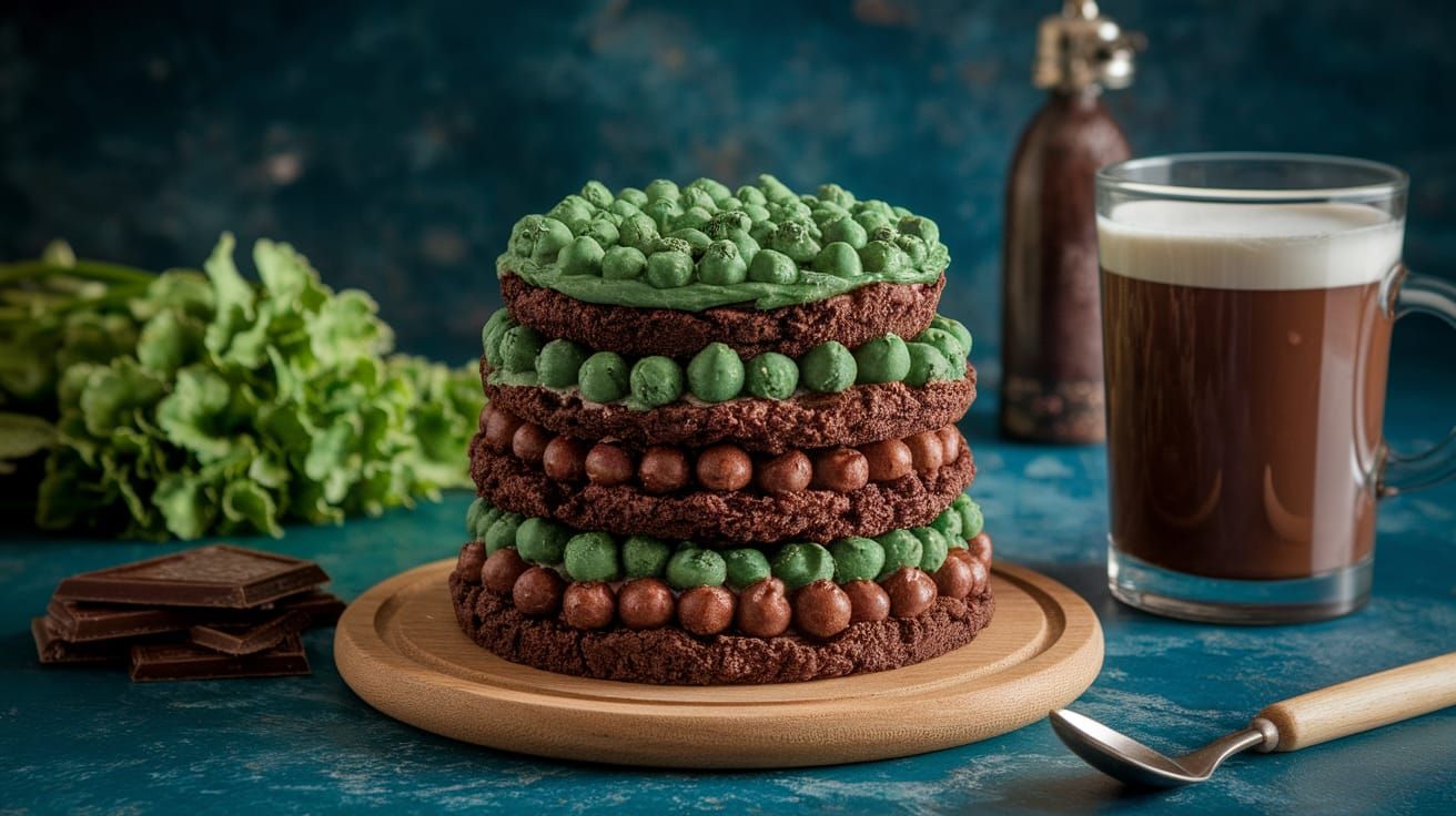 Luxurious Green Chocolate Landscape