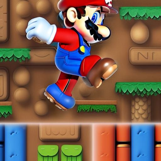 Renaissance Super Mario Bros Painting