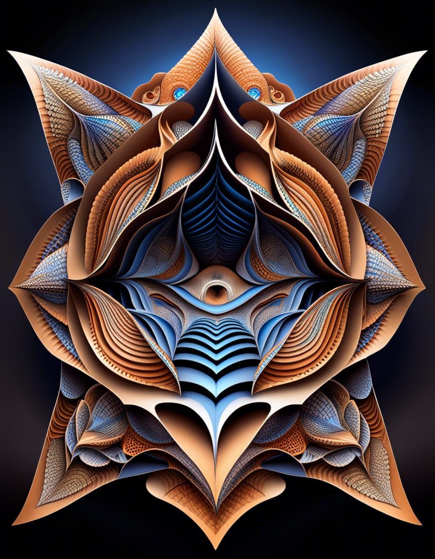 Frilled Lizard with Quantum Zentangle Elements