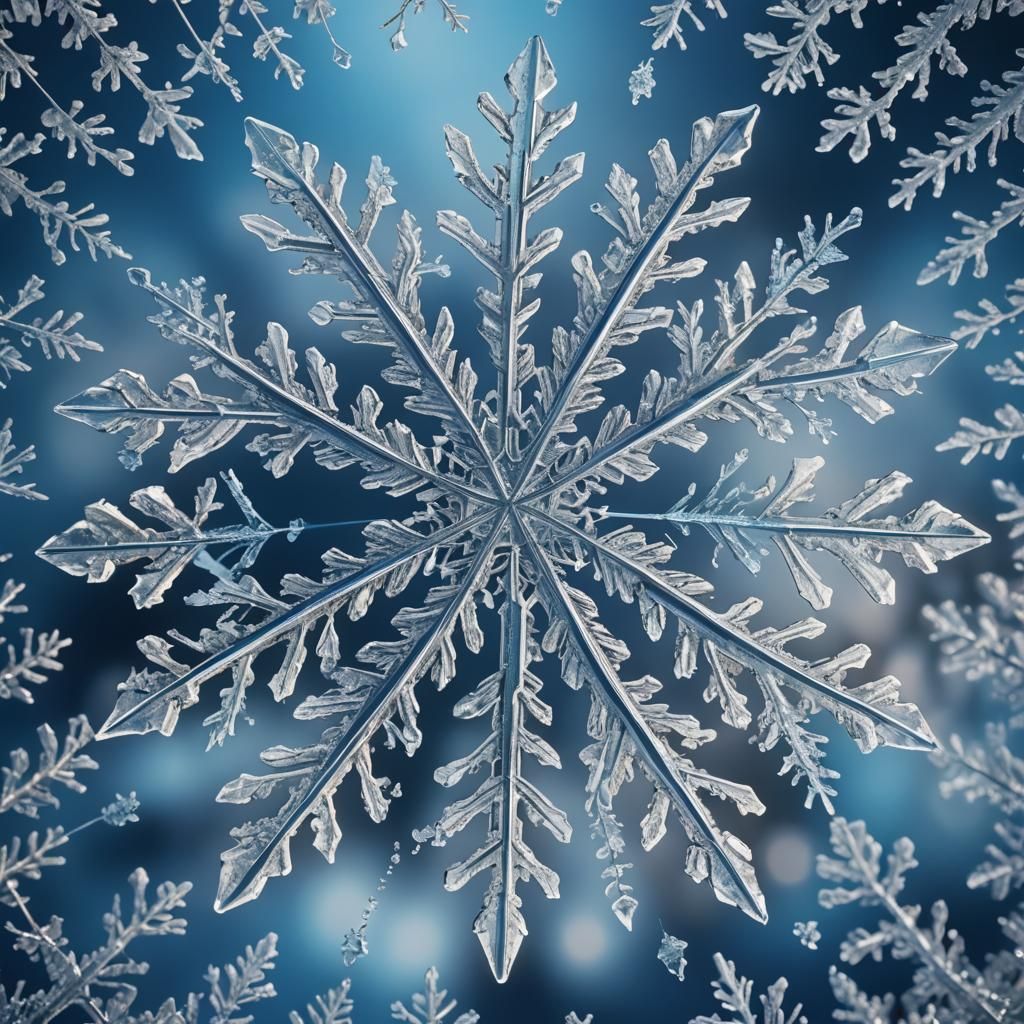 Ethereal Snowflake in Perfect Symmetry