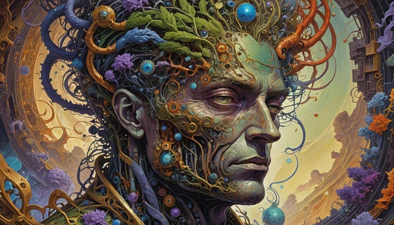 Intricate Sci-Fi Portrait as a Digital Matte Painting