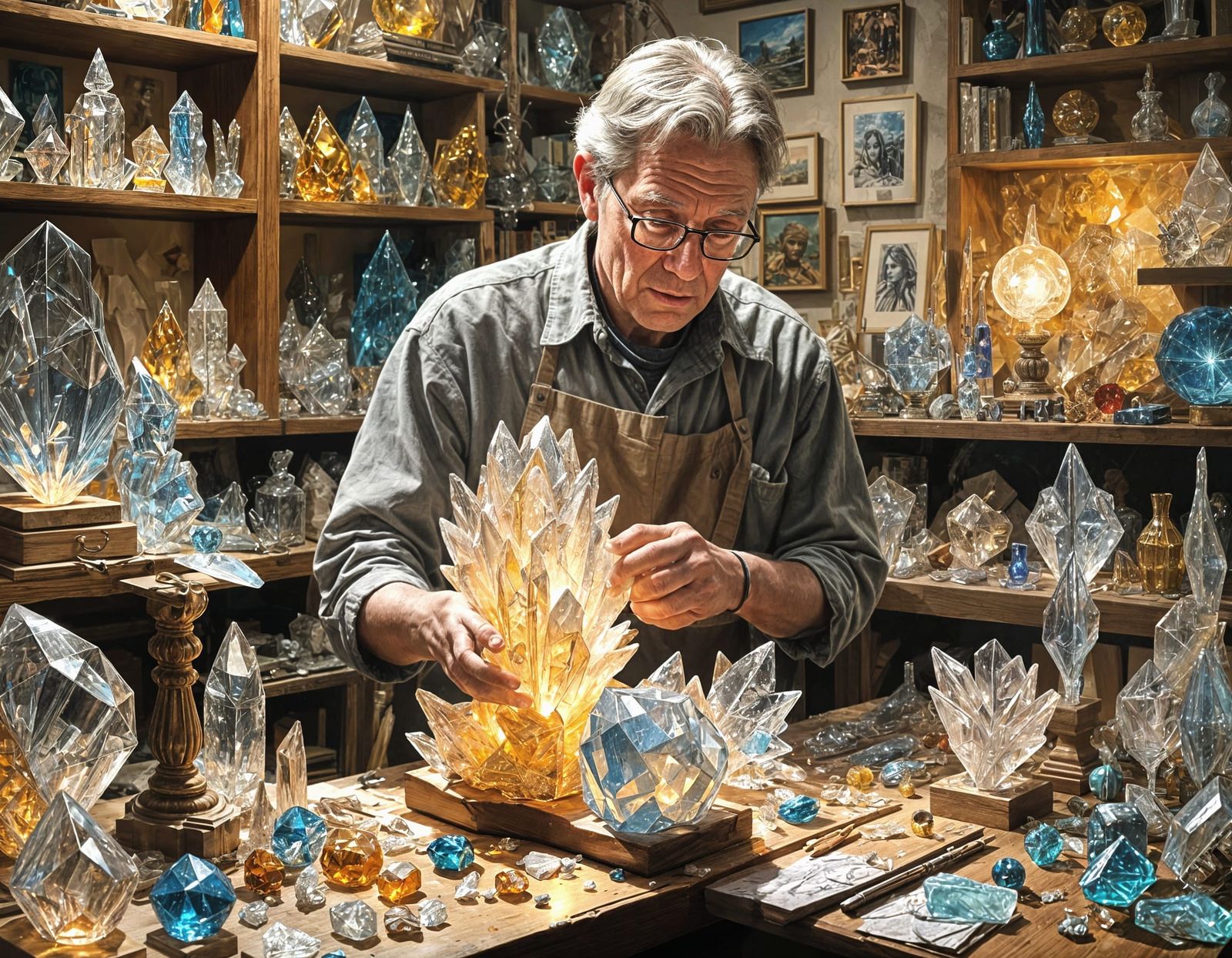 Memory Sculptor Creates Crystalline Art