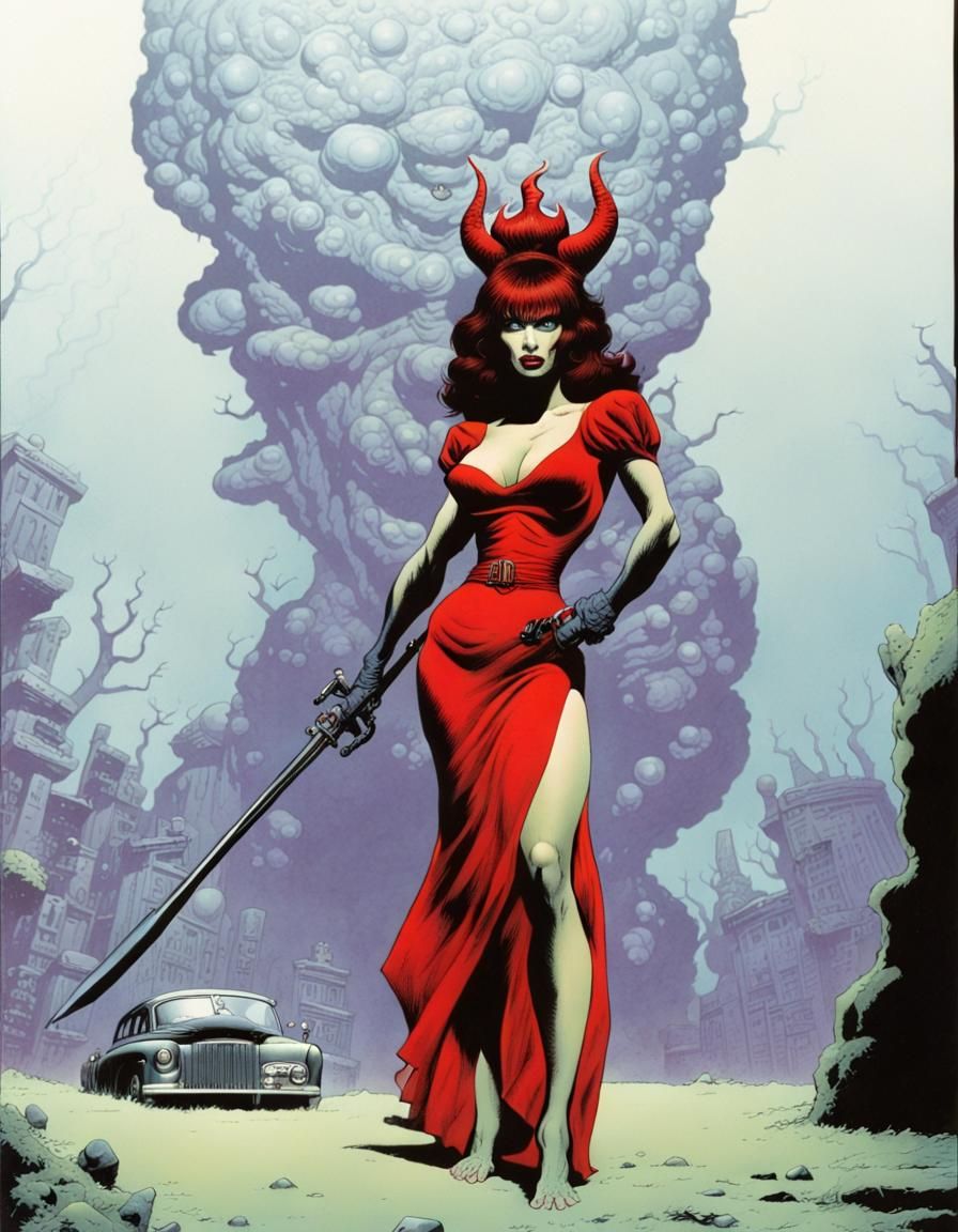 Devil Queen in Underground Horror Art