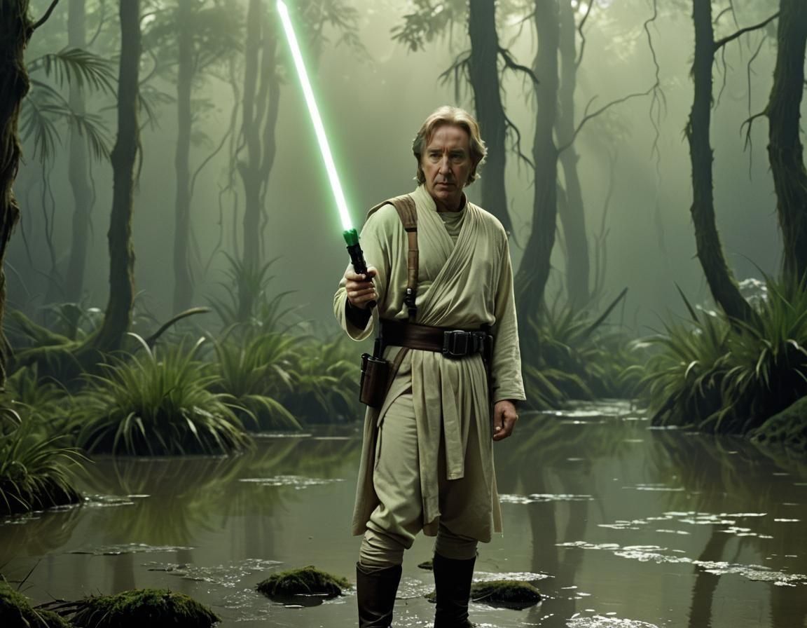 Alan Rickman as Luke Skywalker on Dagobah