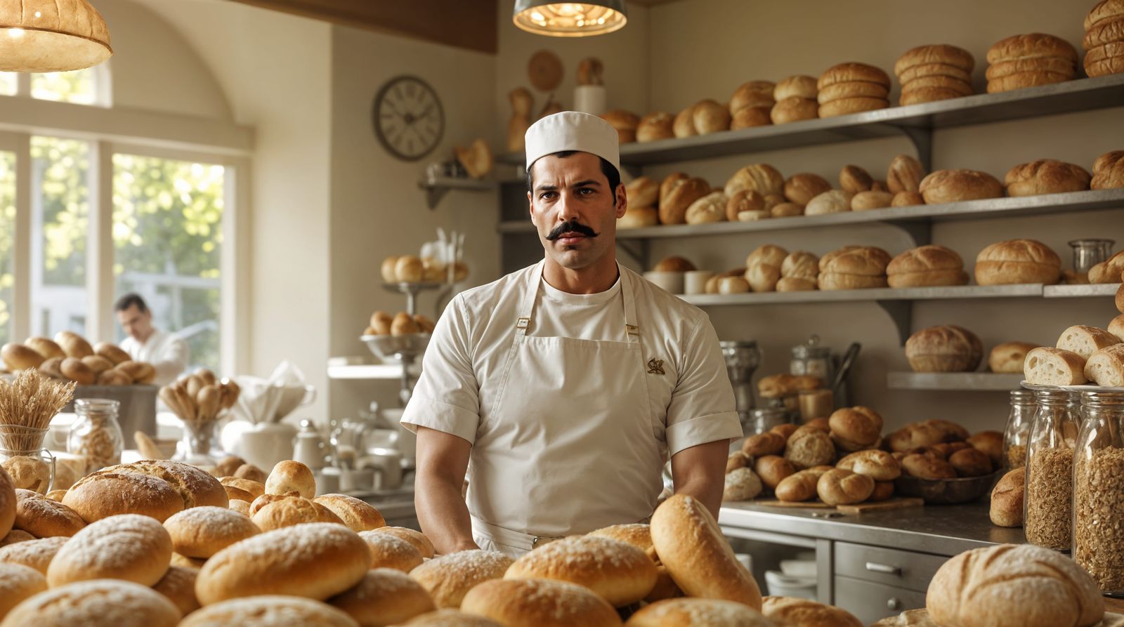 Freddie Mercury in Whimsical Baker's Delight