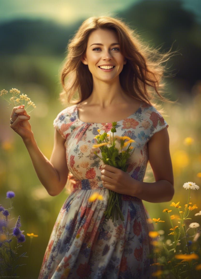 The feeling of joy you get from wondering through a wildflower field on a beautiful summer day, after eating a medigummy