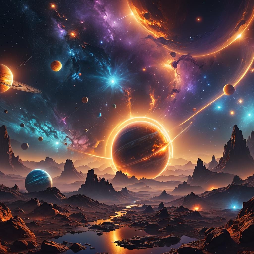 The Solar System: Intricate Concept Art in Unreal Engine