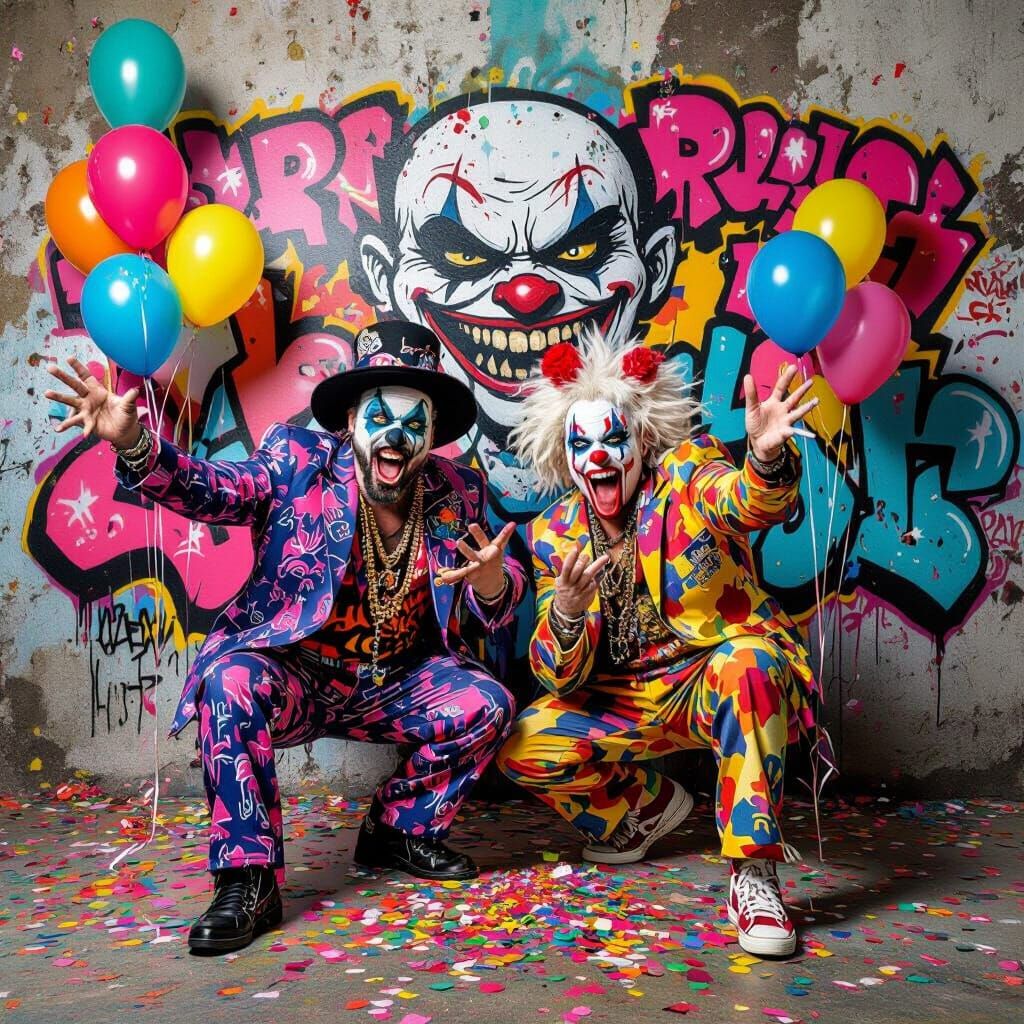 Eccentric Figures in a Graffiti Art Scene