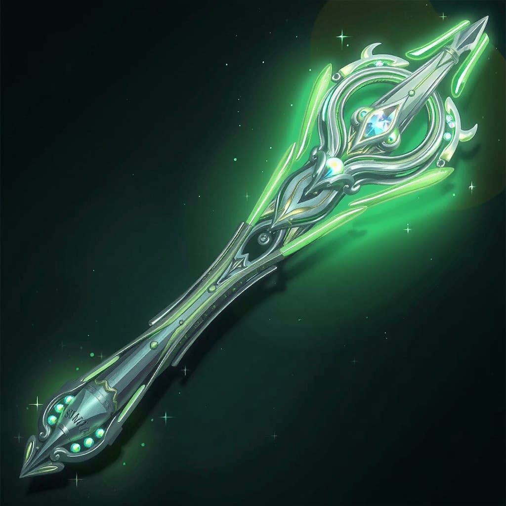 Ethereal Arcane Wand in Whimsical Style