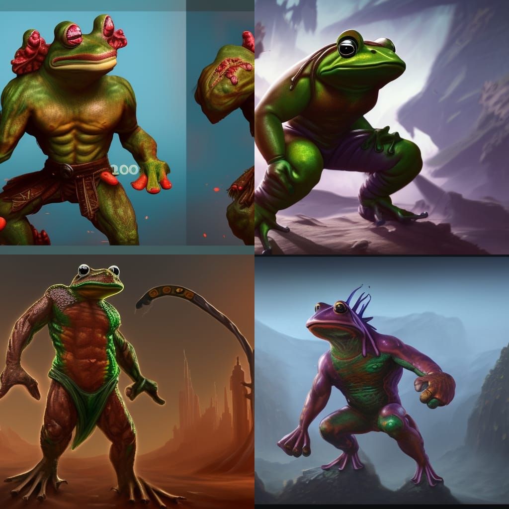 Frog-Man Fist Fighter Concept Art