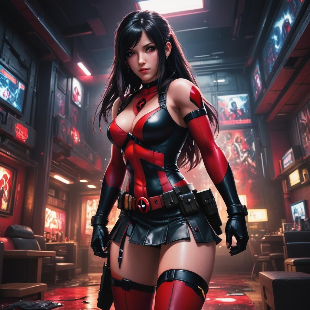 tifa lockhart as deadpool