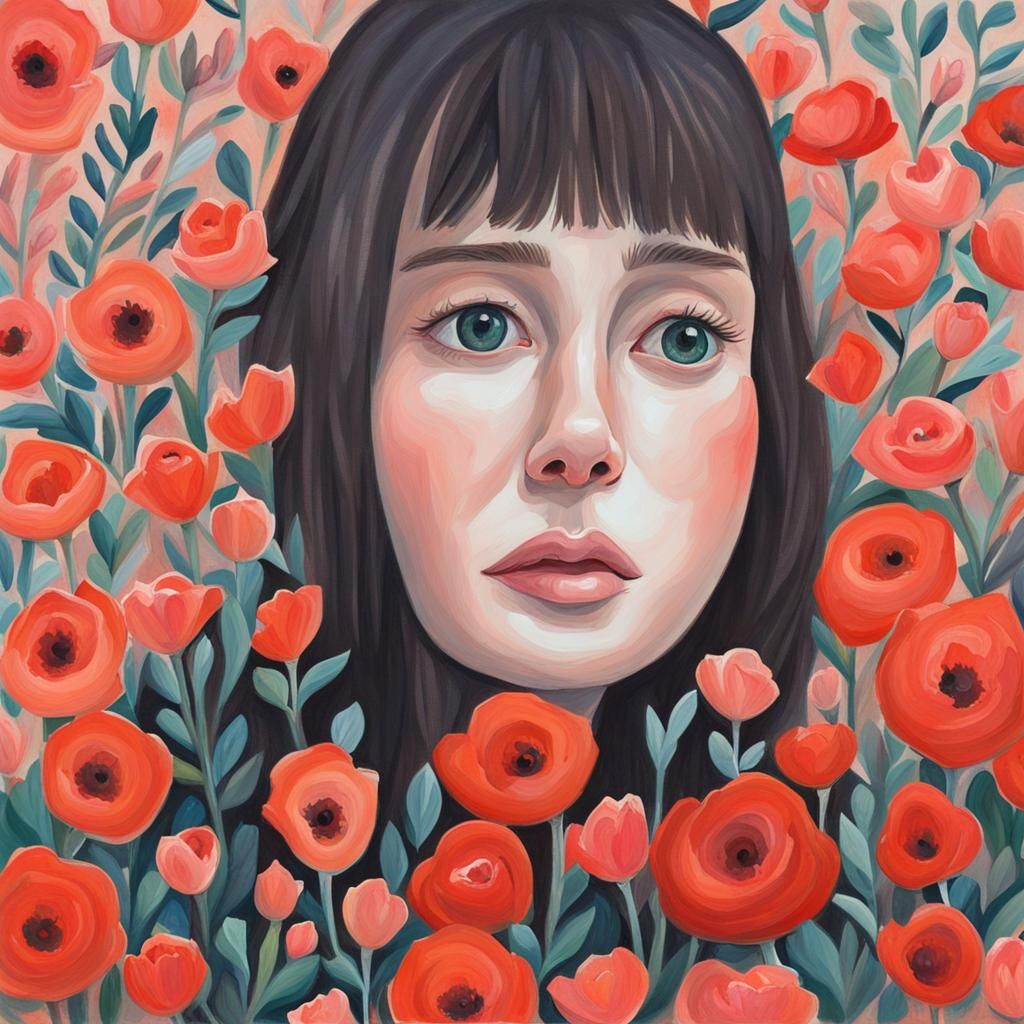 Gouache Painting of Missing Someone