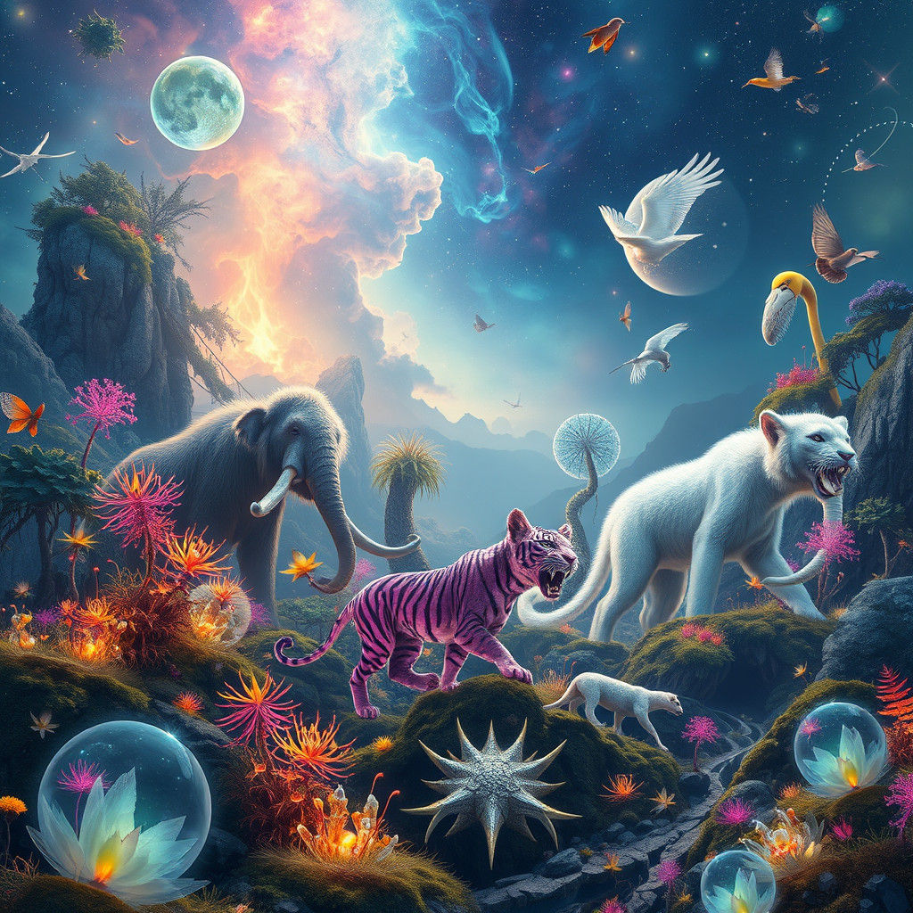 Quantum Ecosystem of Evolved Extinct Animals