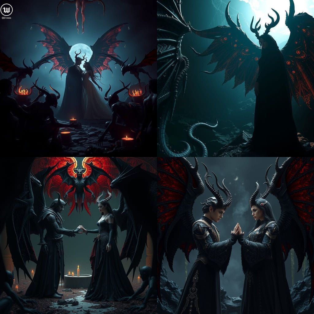 Sinister Pact Between Samael and Lilith