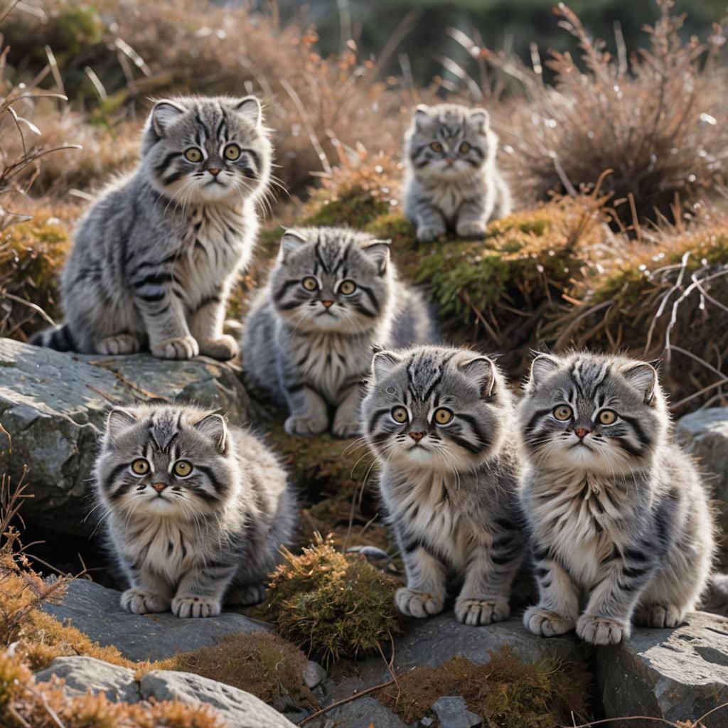 Manul Neko kittens
