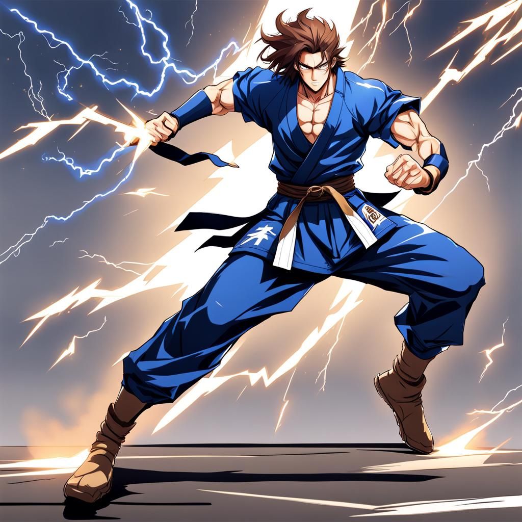 Martial Arts Master in Anime Style