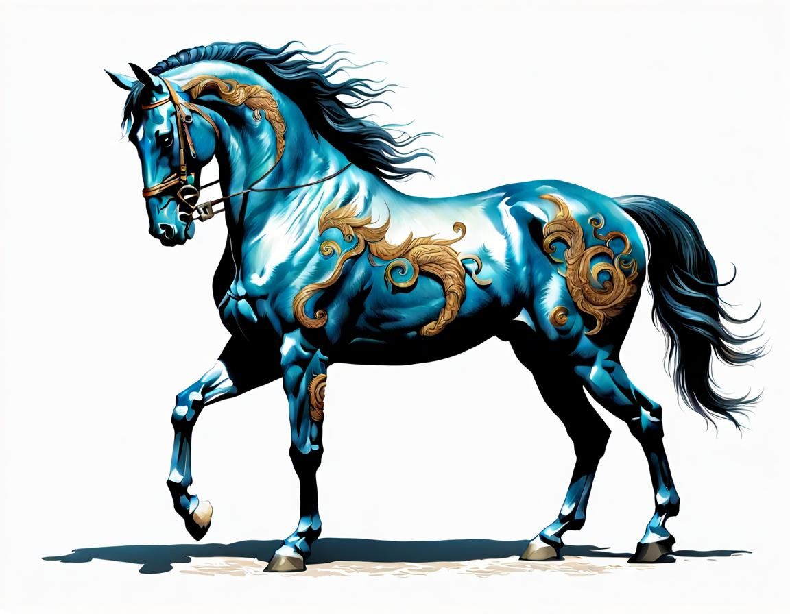 Mythical Horse Creature with Human Torso