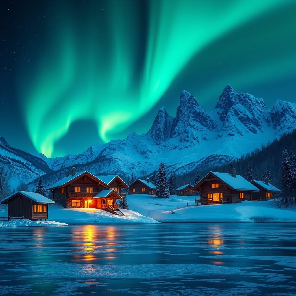 Winter Serenity in the Mountains