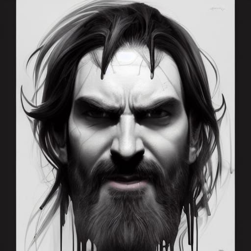 Vampire Portrait with Volumetric Lighting