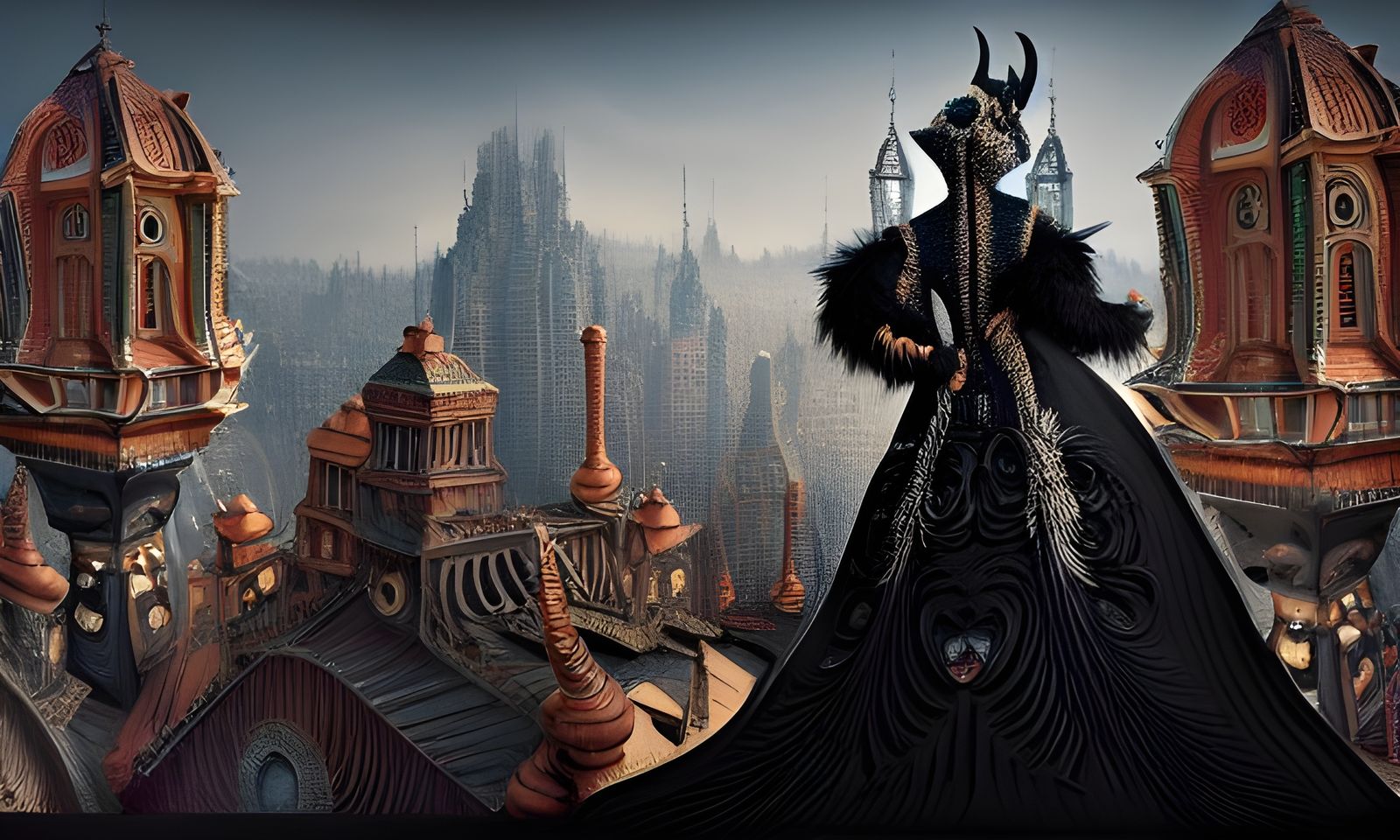 Elaborate Masquerade in Dark Rich Colors