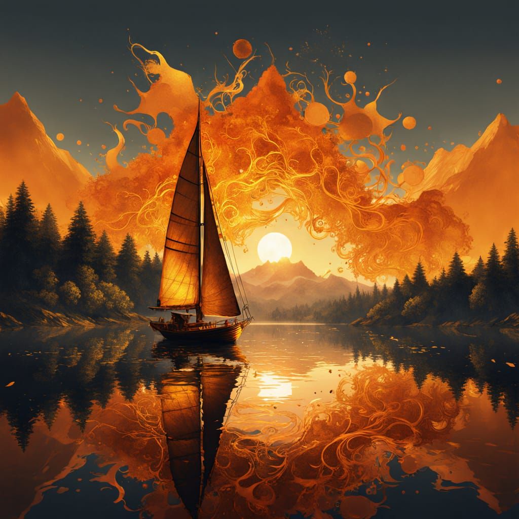 SAILING AT SUNRISE