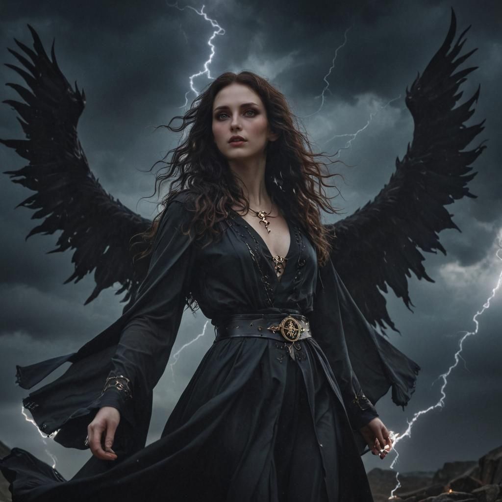 FurFur Daemon in Human Form with Angelic Wings