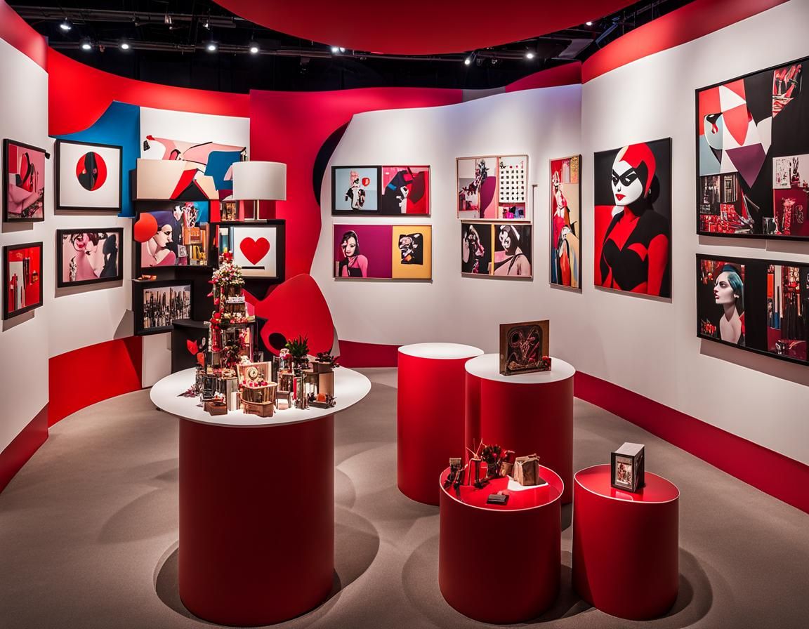 Feminist Exhibition Booth in Harley Quinn Style