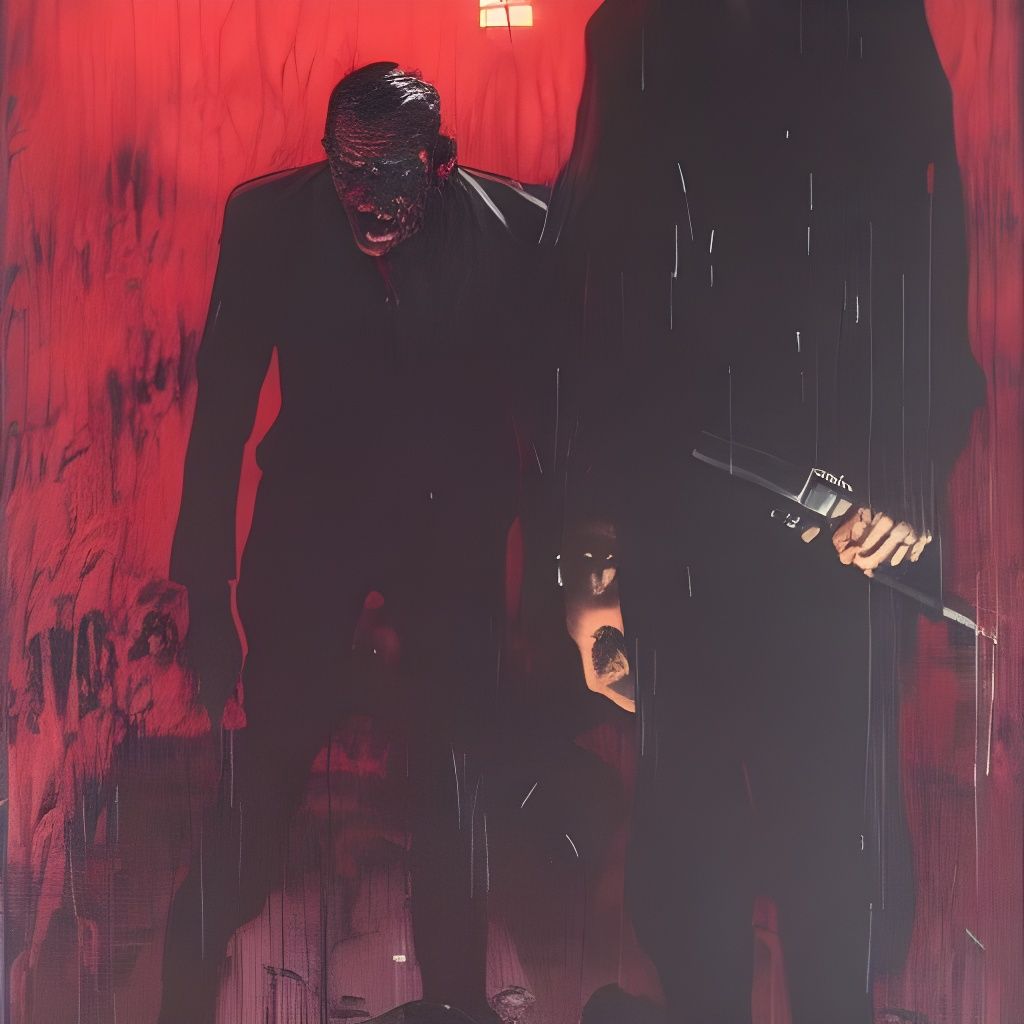 Captain Scarface: A Neo-Expressionist Horror Portrait