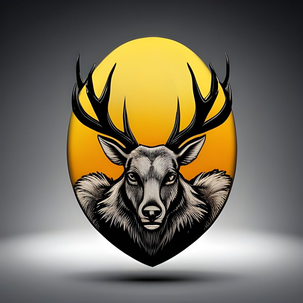 Jackalope King on Motorcycle: Detailed 3D Render