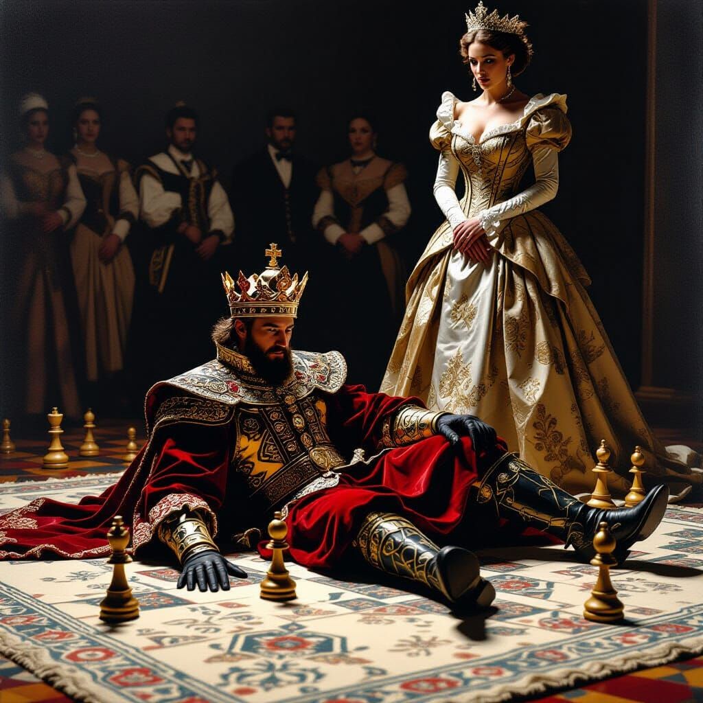 Chess King's Fall: A Baroque Drama