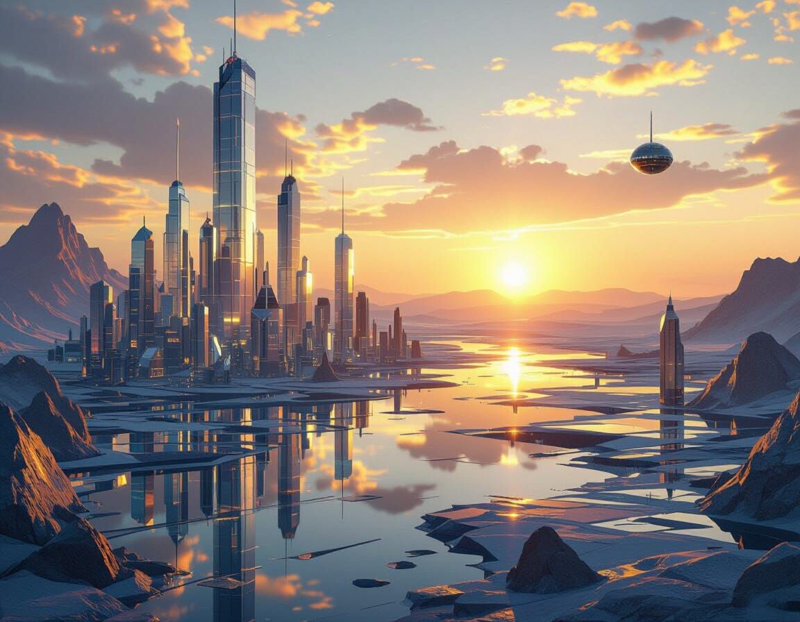 Setting Light From a Distant Sun & Glassgrown Alien Satellites