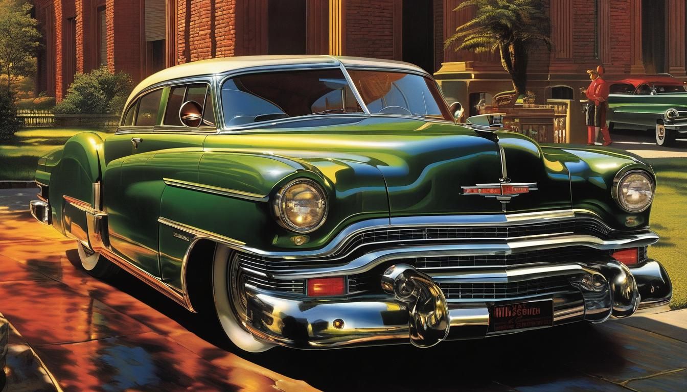 Retro Magazine Cover with Dramatic Lighting