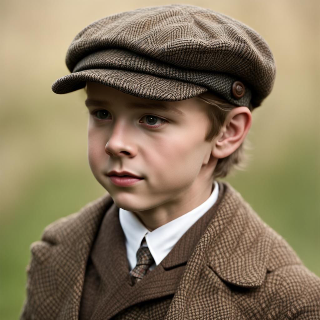 Antique Tweed Newsboy Cap of Irish Origin