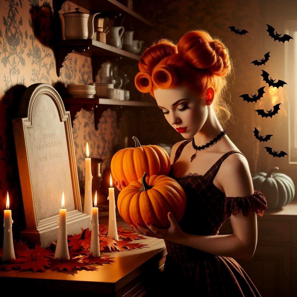 Halloween preparations