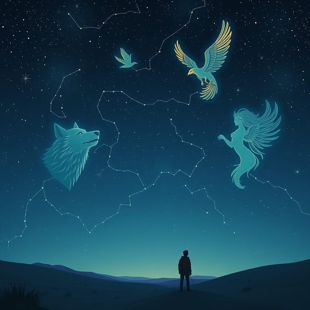 Constellation Spirits: Mythical Night Sky Wonders