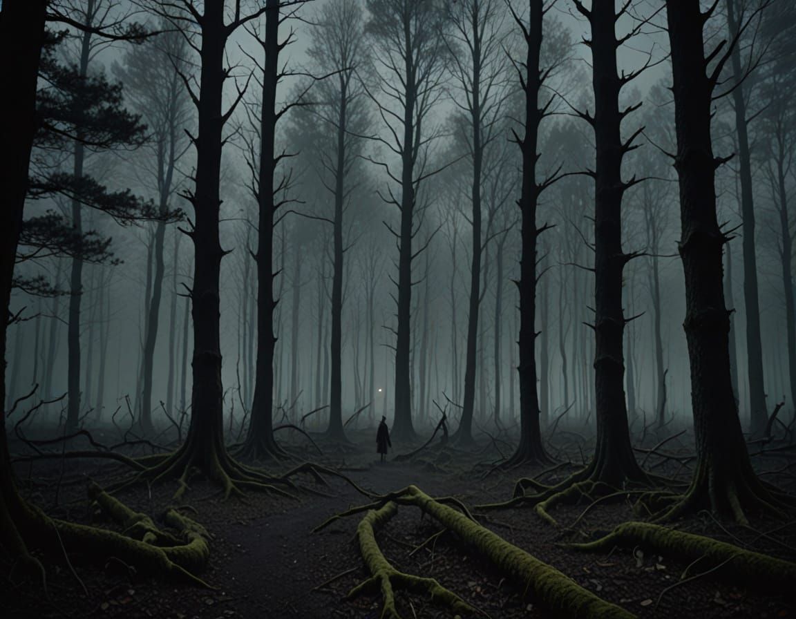 Ethereal Spirits in Twilight Fog